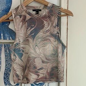 FOREVER 21 mesh crop top